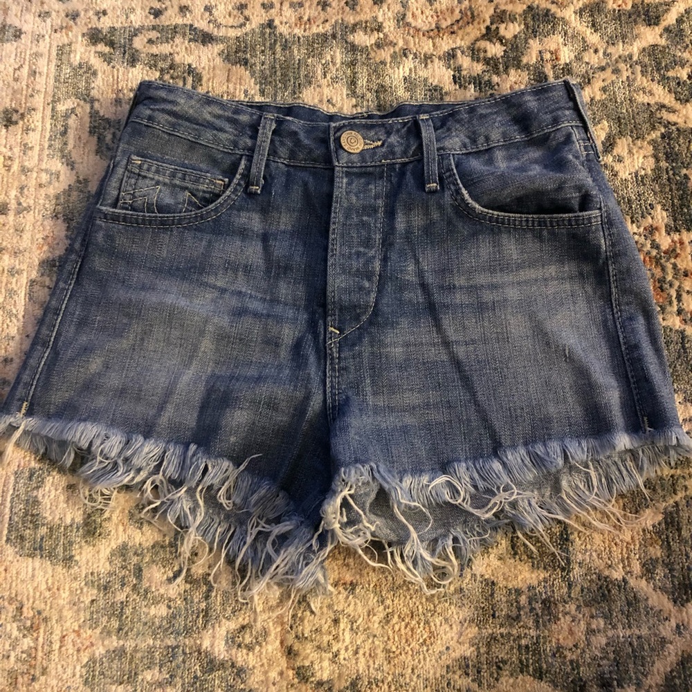 True Religion high-wasted Jean shorts